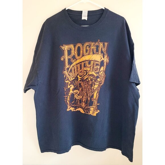 Gildan Other - Rock'n Willys Tattoo Graphic T-Shirt Black on Gildan Size 3XL